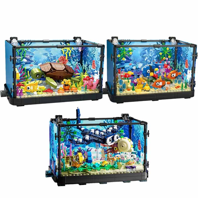 Marine Aquarium - Juego de bloques de construcción para