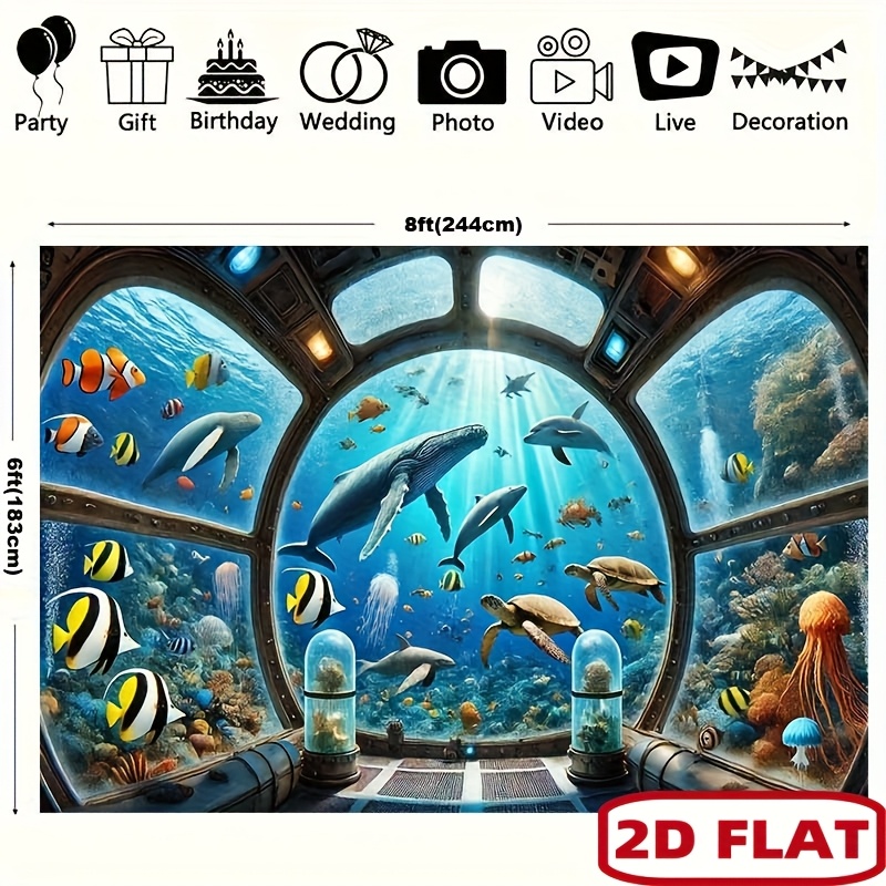 Tapiz de Tiburón Ballena con V - Ocean Aquarium reseña y precio