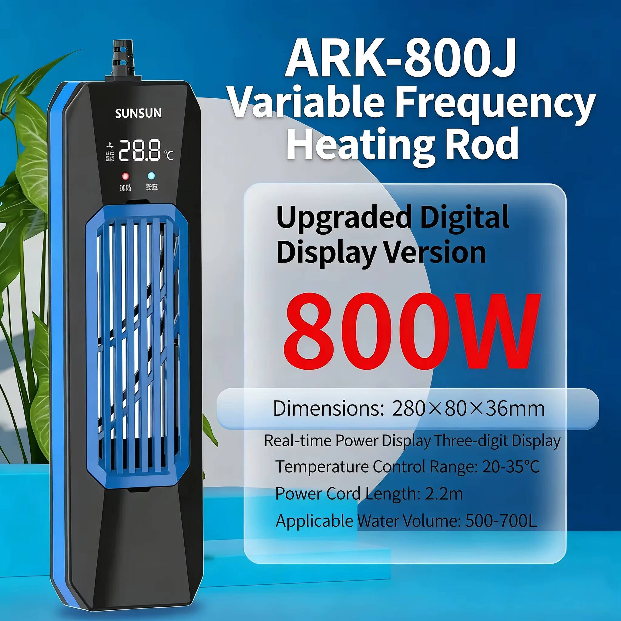 50-1000W nuevo SUNSUN PTC ARK  - Reef Tank Filter reseña y precio